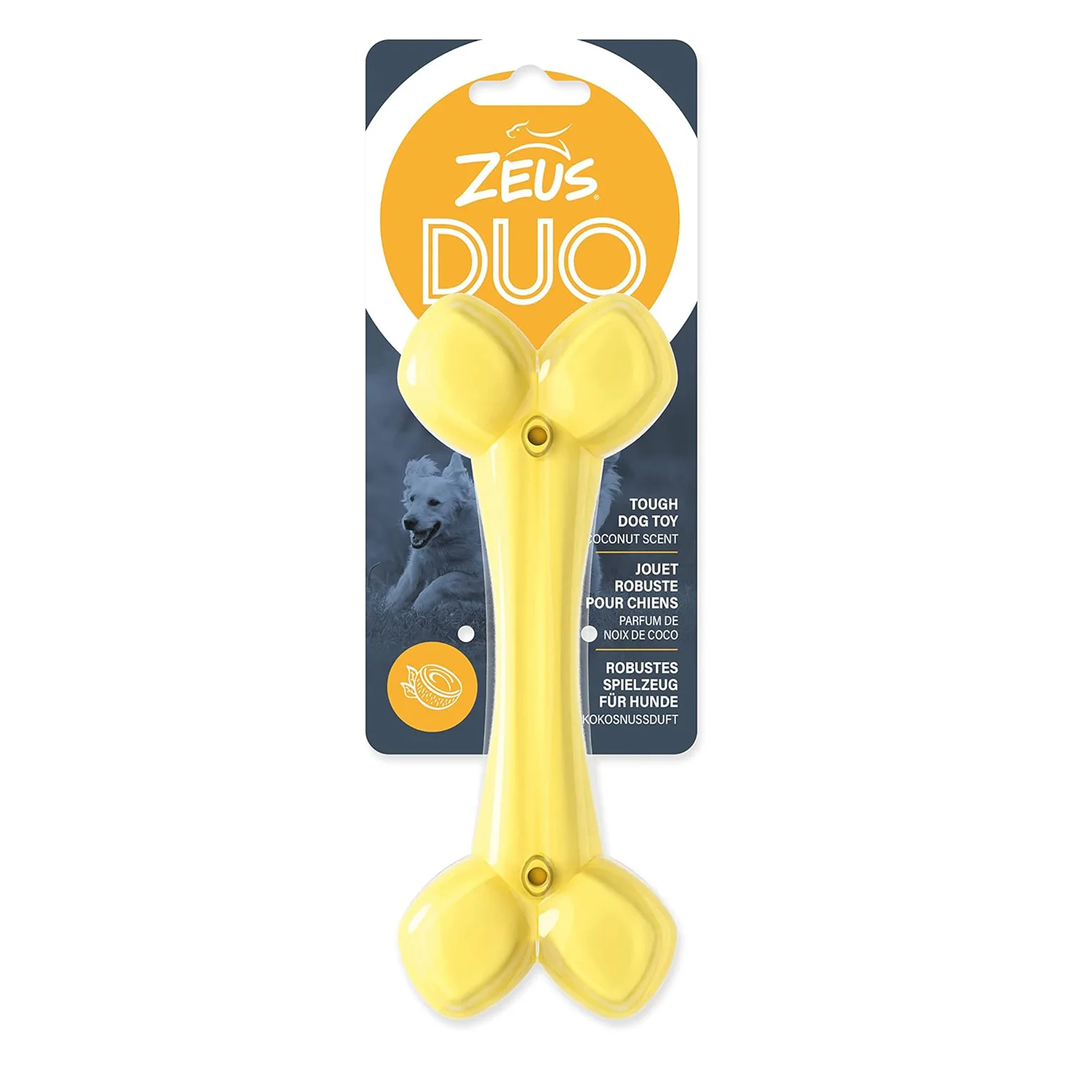 Zeus DUO Bone Dog Toy - Coconut Scented